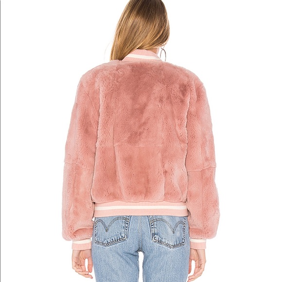 NWOT Elizabeth & James Rabbit Fur Jacket,S - Picture 3 of 8